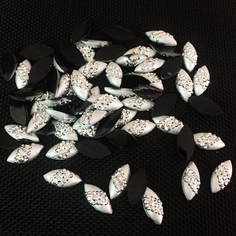 Diy80pcs silver horse eye shape, hair decoration and clipboard resin button party decoration button.A352