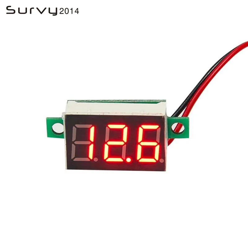 0.36 inch Mini LCD Display voltmeter ammeter voltimetro amperimet digital DC 3-30V LED mini digital voltmeter ammeter