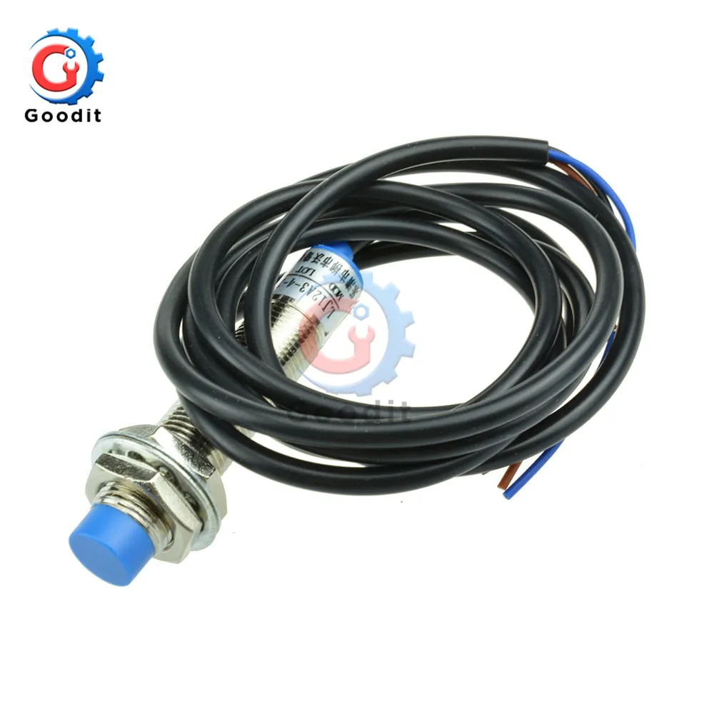 LJ12A3-4-Z/BX Inductive Proximity Switch Low Level Three Wire NPN Button Normally Open DC 6V-36V 4mm LJ12A3-4-Z LJ12A3