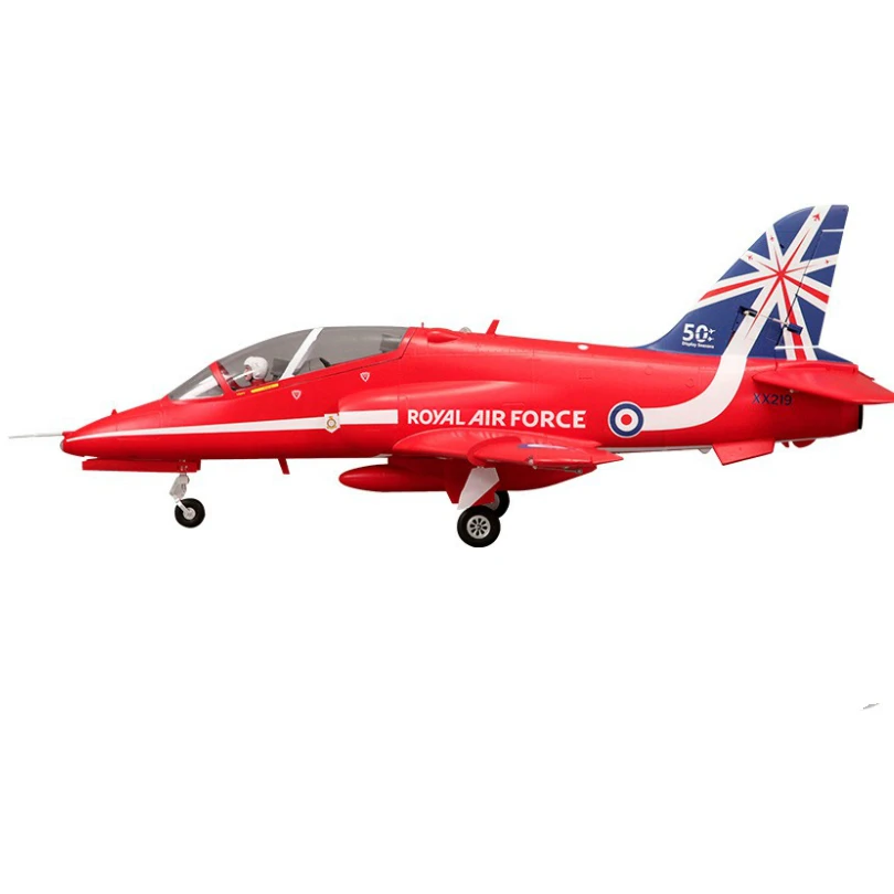 FMSRC RC Airplane 80mm Wentylator kanałowy EDF Jet Bae Hawk Red Arrow 6CH z klapami Retracts PNP Hobby Model Samolotu Avion