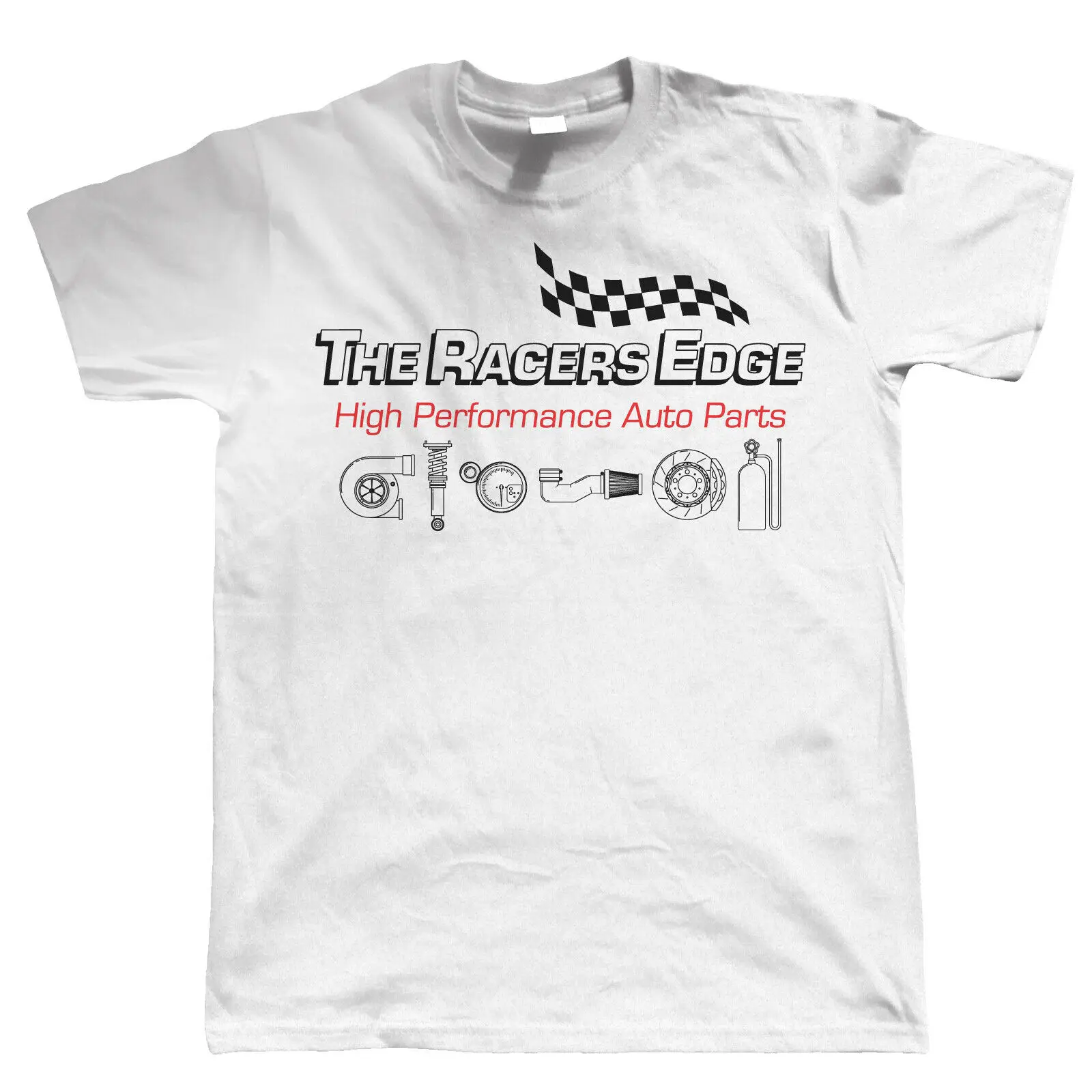 The Racers Edge Mens Car T Shirt Jdm Tuner Drag Racing Fast Auto 2019 Men Fashion Funny Brand Clothing Personality Tees