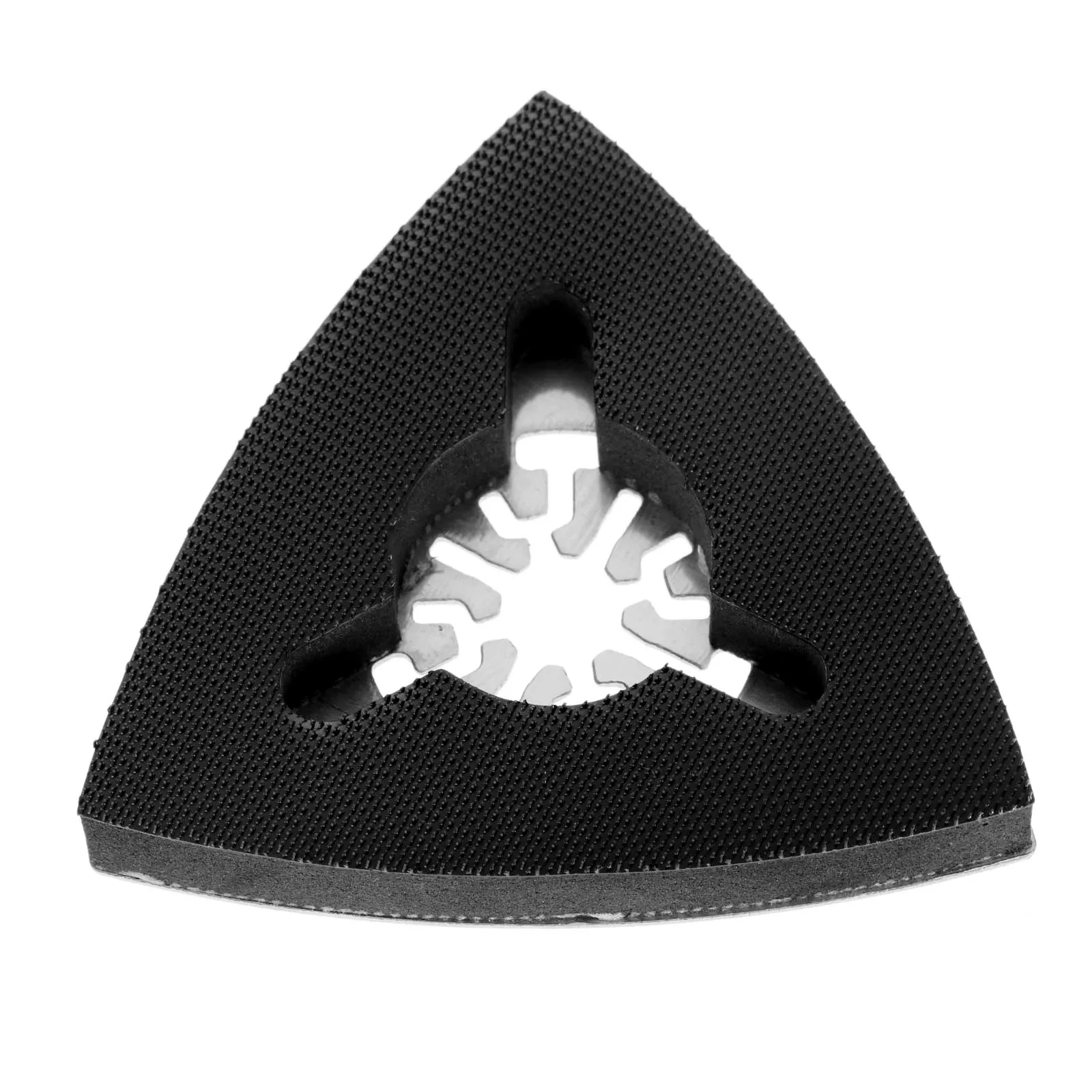 1 pc 유니버설 스테인레스 스틸 80mm 삼각형 샌딩 패드 진동 멀티 도구 연마 그라인딩 드릴 dremel 로타리 도구