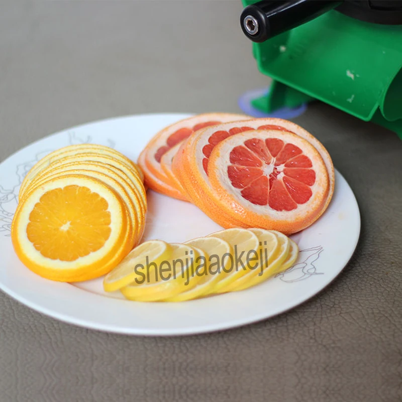قطاعة فواكه يدوية تجارية ، سمك قابل للتعديل ، شرائح الليمون ، البطاطس ، الزنجبيل ، جذر اللوتس ، الليمون ، البرتقال ، التفاح ، 1 قطعة
