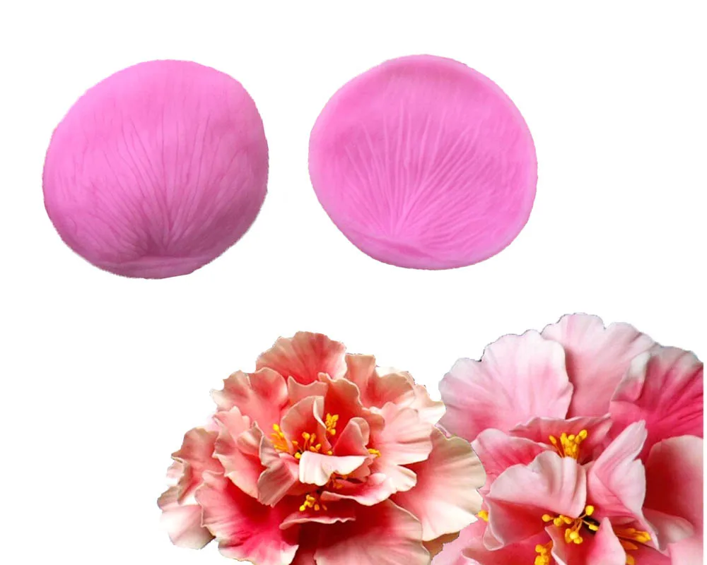 3D Peony Flower Petals Silicone Fondant Molds Cake Decorating Chocolate Candy Sugarcraft Cake Mould Polymer Clay Tools