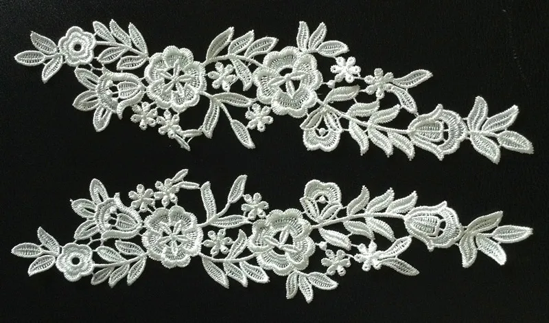 

32cm*8.5cm polyester mirrored embroidery flower applique, embroidery lace patches,veil applique,XFT0719G