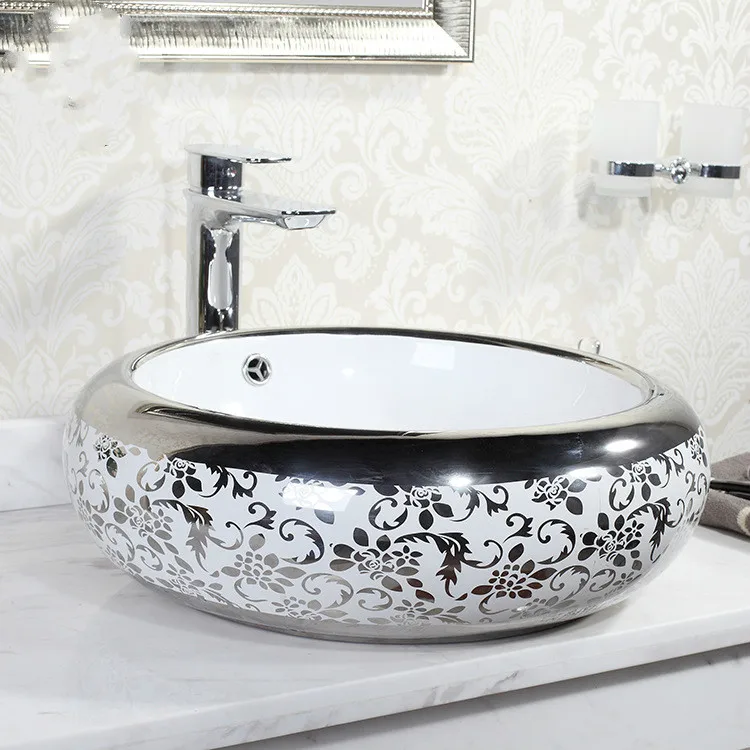 

Round Shape Artistic hand maded hand painted ceramic porcelain wash basin lavabo sink Bathroom sink bathroom sink manufacturer