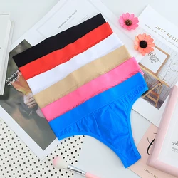 6pcs/lot Wholesale Active Girls Underwear Yoga Thongs No Seam G-strings Female Training Panties Soft Intimates XXS-L 1123P6
