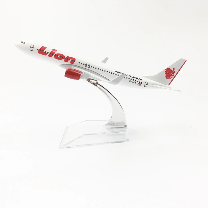 Jason Tutu 16Cm Leeuwenvliegtuig Model Boeing 737 Planel Vliegtuig Diecast Metalen 1/400 Schaal Vliegtuigen