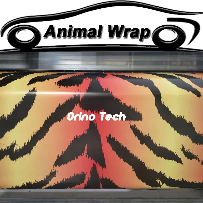 Tiger Camouflage Vinyl Car Wrap Sticker Film Car Styling Motorcycle Bike Truck Car Boat Cover Foil Wrap With Air Free Bubble