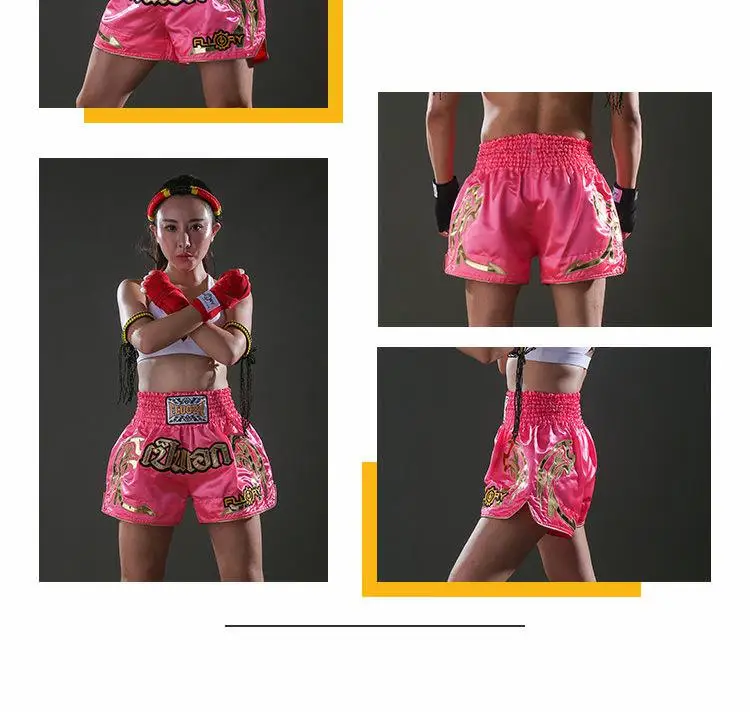 2019 Fluory  KIDS kick boxing shorts muay thai shorts for children (boys and girls) and youth