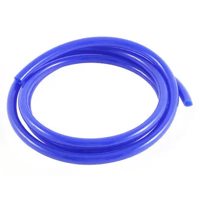 8mmx5mm Dia Flexible Polyurethane Air Tubing Line PU Tube Hose 1.25m Long Blue