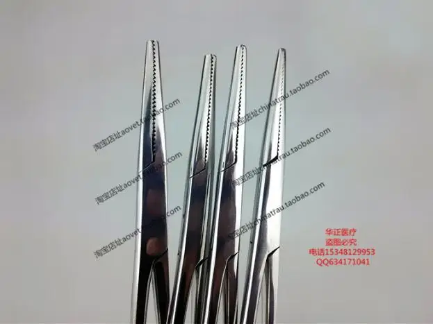 Self-Locking forceps straight head Hemostat stainless steel tool medical use pliers&clamp 12.5 14 16 18 20 22 24cm