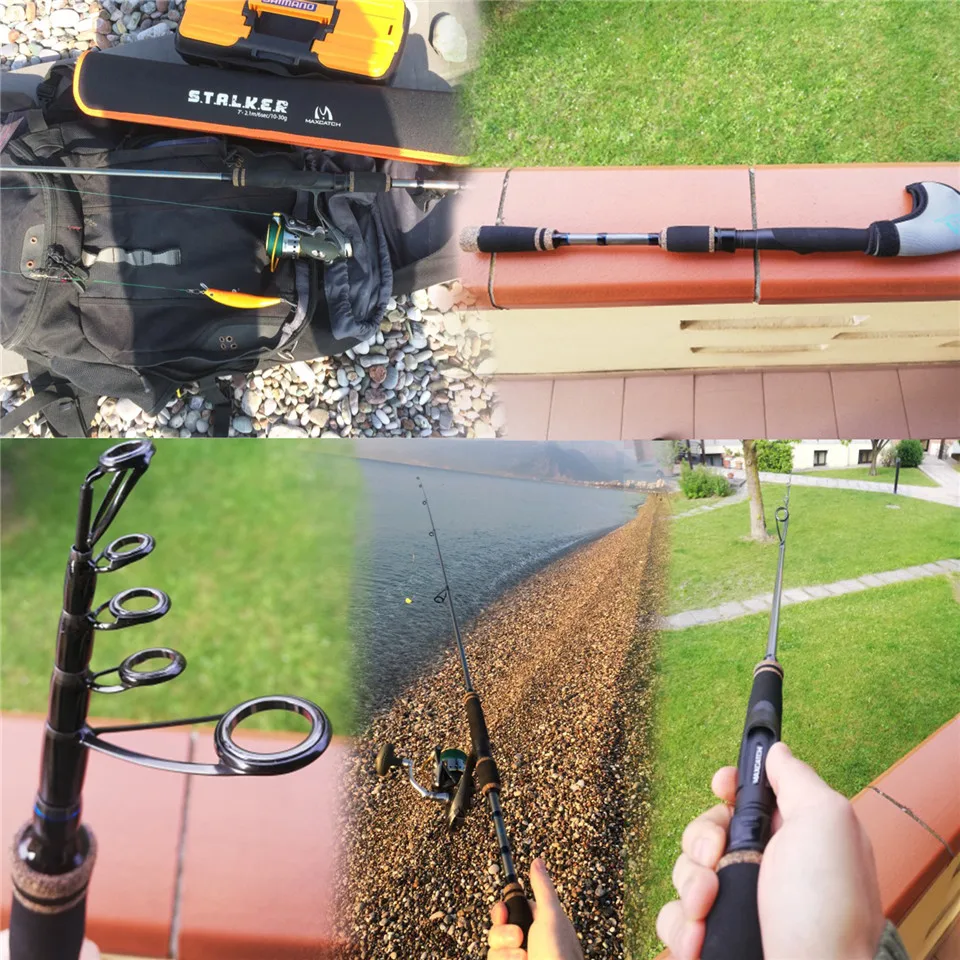 Maximumcatch 6.8-9ft /2-2.7m Stalker Telescopic Freshwater Fishing Rod Lure weight 5-40g Spinning Fishing Rod