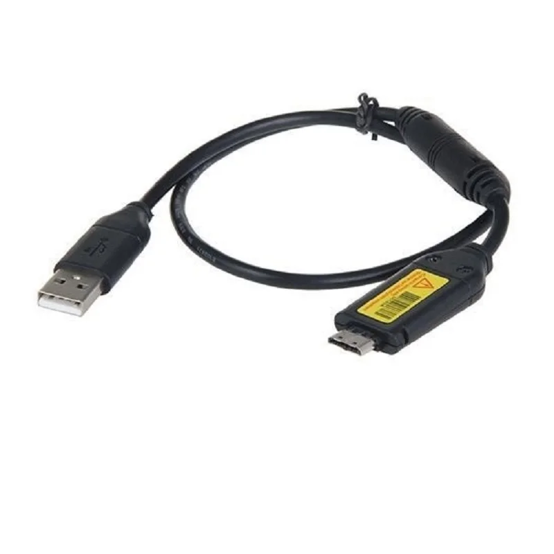 Nero 2 In 1 USB 2.0 adattatore per caricabatterie dati connettore cavo di sincronizzazione cavo di sincronizzazione linea per fotocamera Samsung PL150 ST200 ST600 ST700 WB210