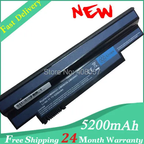 Laptop Battery for Acer UM09H31 UM09H41 UM09G31 UM09G75 Aspire One 532H series AO532h-2Ds AO532h-21s White 6Cell