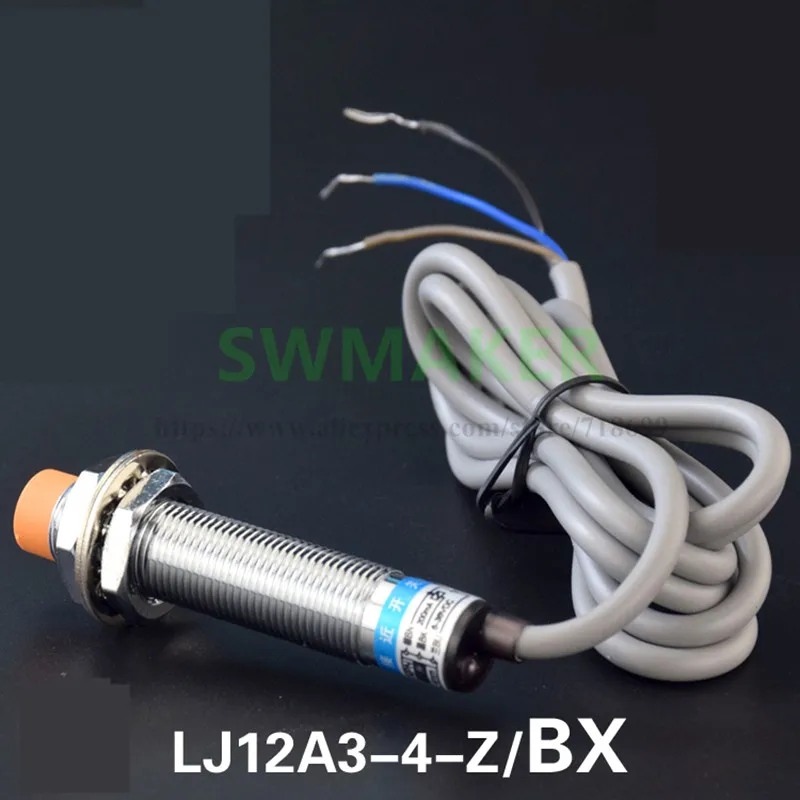 LJ12A3-4-Z/BX Inductive Proximity Sensor Detection Switch 4mm NPN, Normally Open proximity switch 3D Printer Auto Bed Leveling