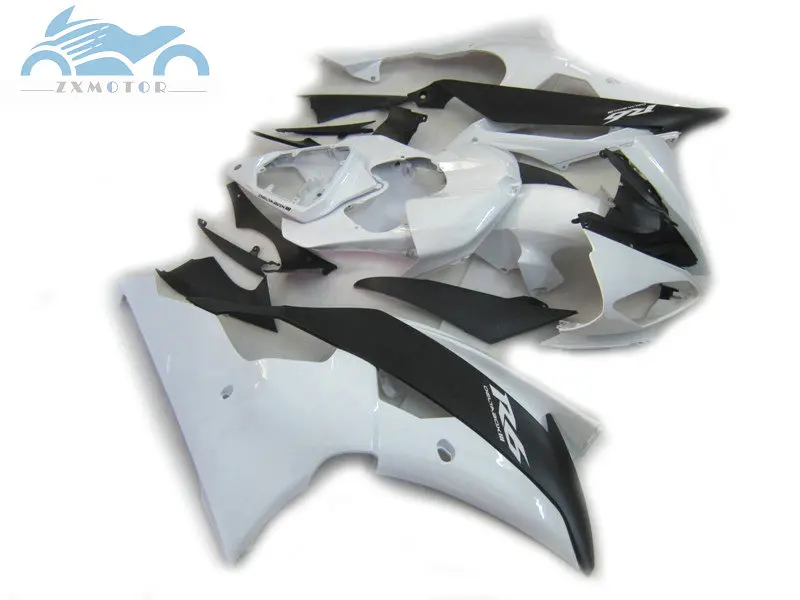 Customized Injection fairing kit fit for YAMAHA R6 YZFR6 2008-2015 YZF R6 08-15 ABS plastic fairings kit black white parts HT10