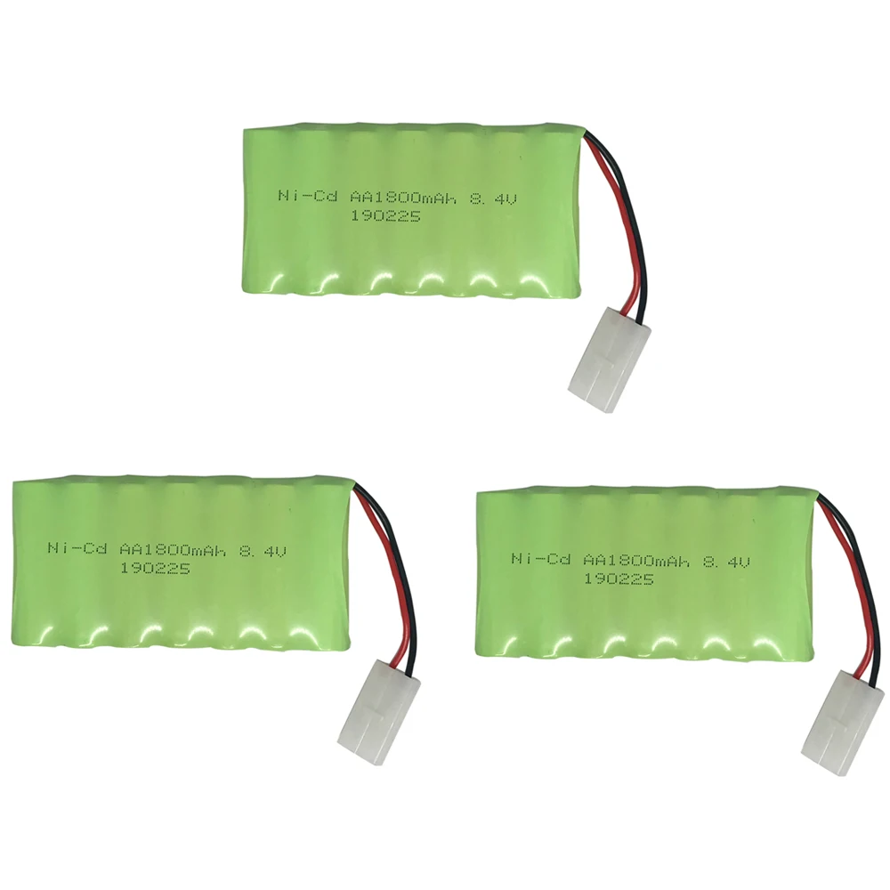 5PCS/lot 8.4V 1800mah NI-MH Battery  for electric toys Remote car boat robot  high capacity NiMH battery 8.4 V