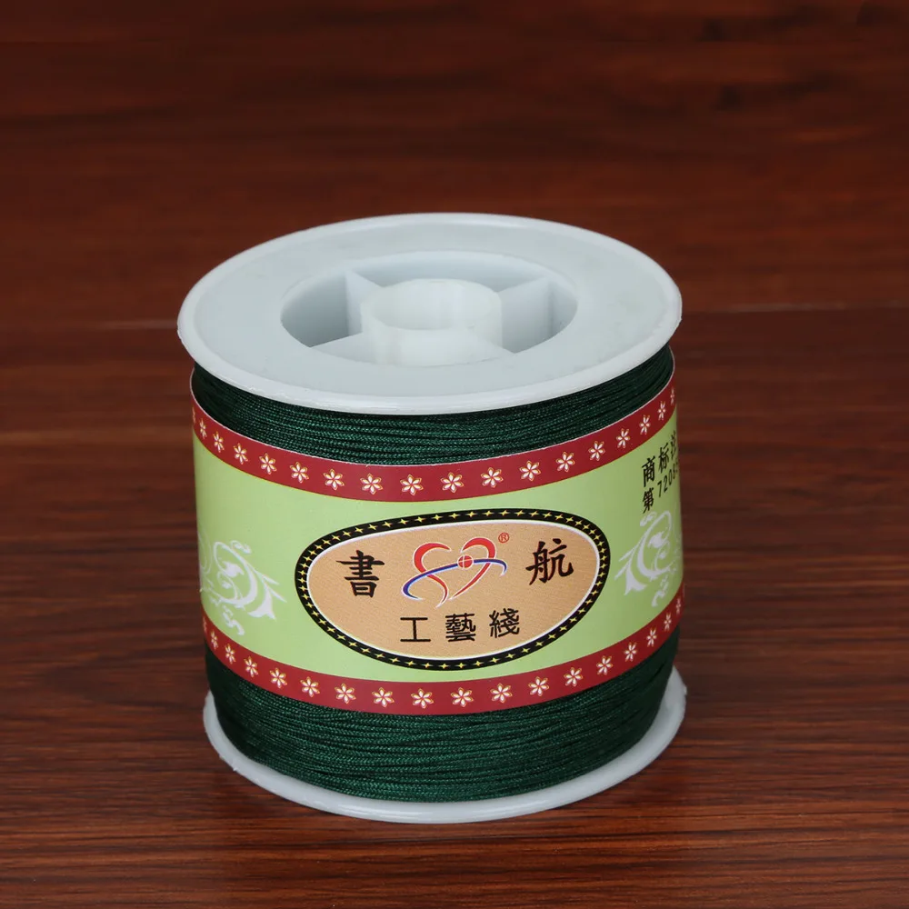 سوار حبل نايلون ، 100 ياردة ، 0.8 مللي متر ، عقدة صينية ، مكرميه ، مضفر ، سلسلة ، شرابة ، خرز ، مجوهرات