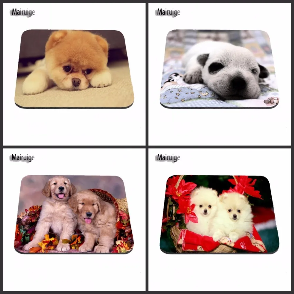 New Arrival Cute Dog Anti-Slip Rectangle Gaming Runner Mouse Pad Customized Supported  Decorate your Desk 18*22/25*20/29*25*2cm