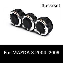 3pcs/set For old MAZDA 3 Aluminum Alloy car air conditioning knobs ac knob heat control switch knob ac knob auto accessories