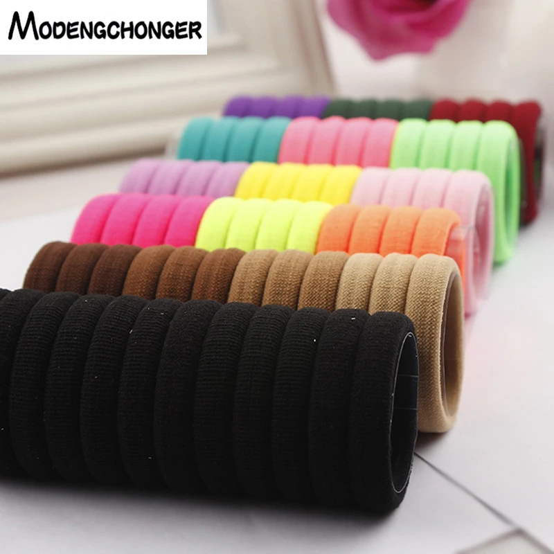 24pcs/lot Elastic Hair Band Hair Rope Scrunchies Seamless Hair Tie Ponytail Holder Headband For Women Girls Gum Hair Accessories