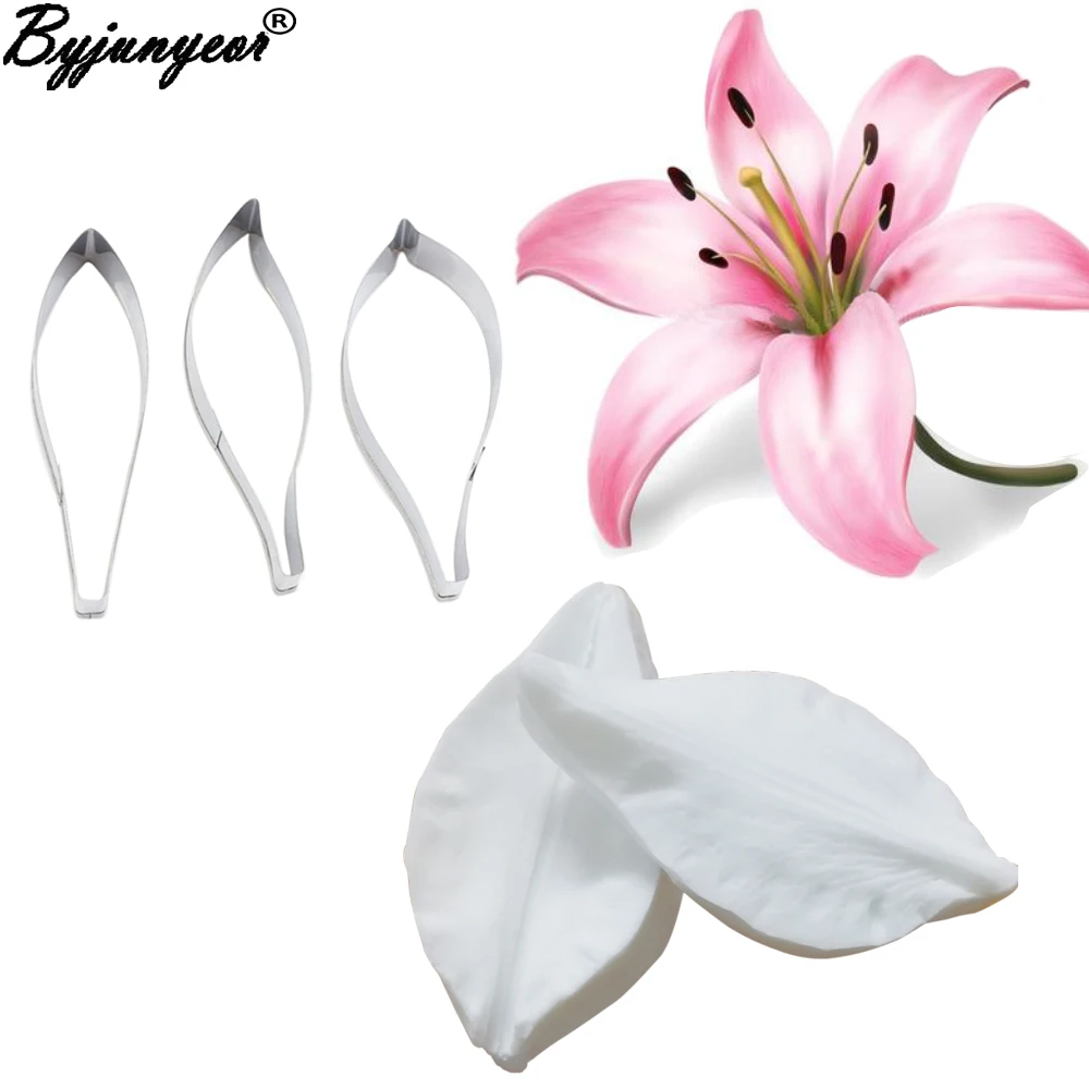 

Lily Petal Veiner Silicone Moulds Fondant Flowers Cake Decorating Chocolate Gumpaste Sugarcraft Clay Cold Porcelain CS372