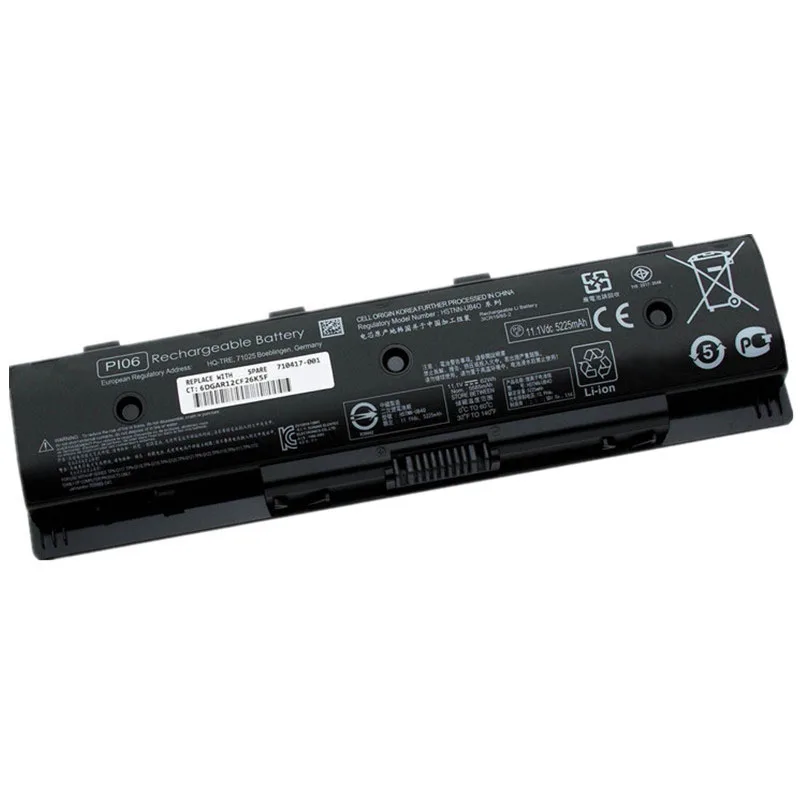 PI06 PI09 62Wh 11.1V Battery For HP Pavilion 14-e000 15t-e000 15z-e000 17-e100 HSTNN-UB4O 710416-001 710417-001 TPN-Q120