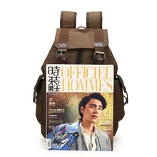 Canvas School Backpack with Drawstring #6