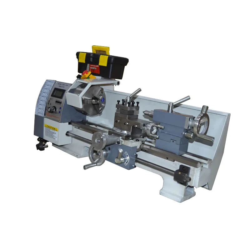 WM210V Small Bench Lathe Brushless Motor Lathe Variable Speed Mini Metal Lathe Machine 110/220V 850W 1PC