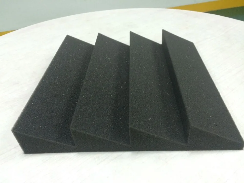 2017 8PCS Wedge Sound Absorber Foam For Studio Room NOT Compressed Packaging Black/Charcoal Color