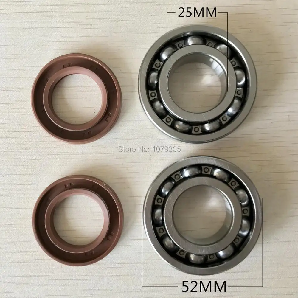 Crankshaft Oil Seal grooved ball Bearing part for Honda GX160 GX200 168F 5.5/6.5HP 2-3.5kw Small Gasoline Engine Motor Generator