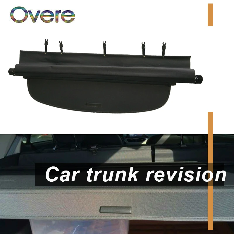 Overe 1Set Car Rear Trunk Cargo Cover For Subaru Outback 2015 2016 2017 2018 Styling Black Security Shield Shade Car accessories