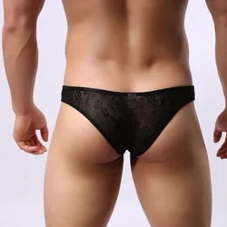 Sexy Men Underwear Lace Men Briefs U Convex Pouch Gay Men Underwear Sexy Lingerie Breathable Cueca Comfortable Underwear Briefs