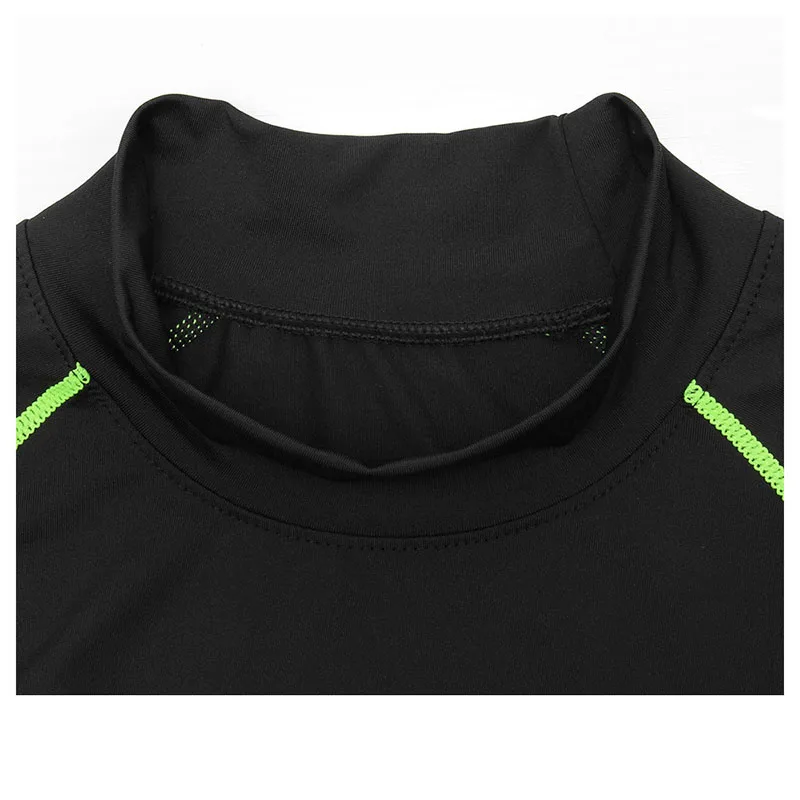 Thermal Underwear For Men High Collar Camiseta Termica Sport Thermo Shirt Quick Dry Compressed Underwear Clothes Men Bielizna