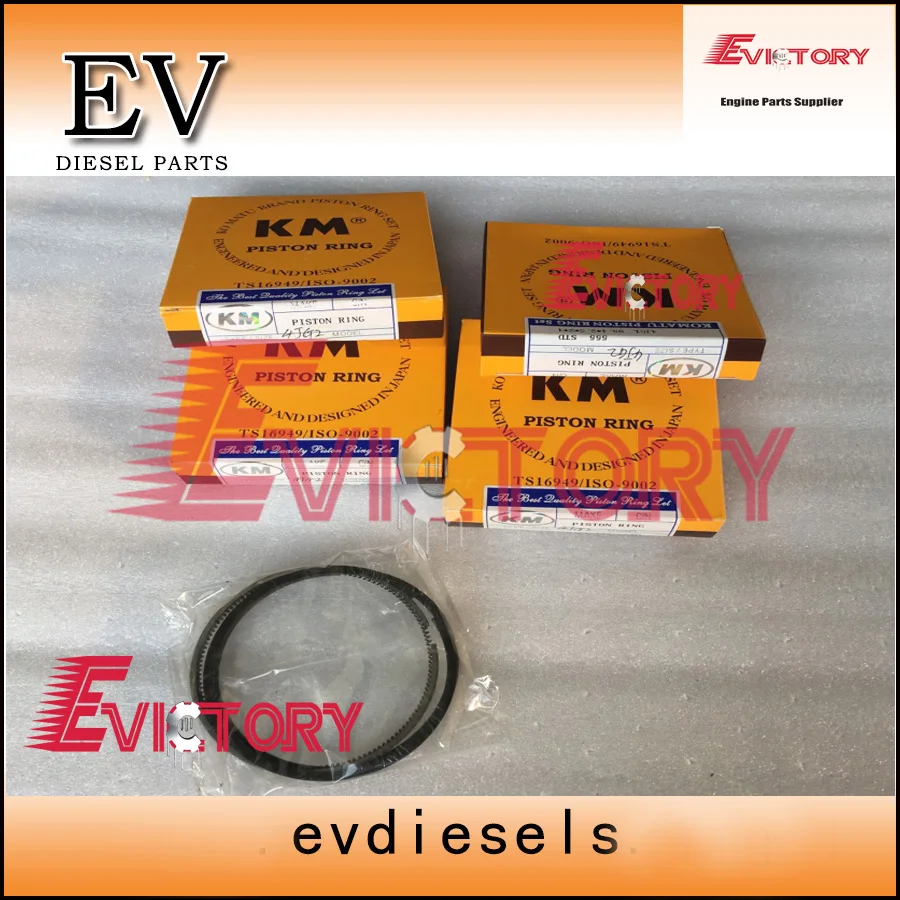 

For Isuzu engine forklift excavator 4JG2 4JG2T piston ring set