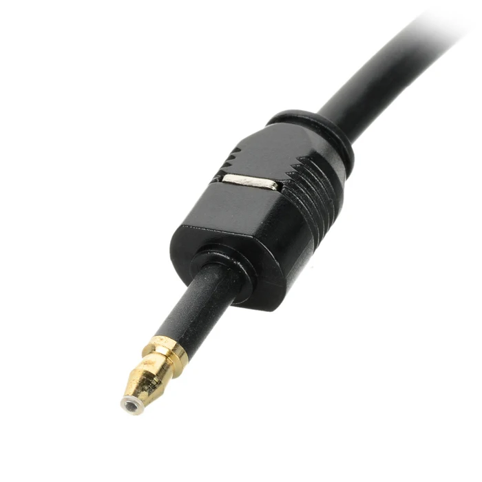Toshiba-Cable óptico Digital Toslink a 3,5mm, adaptador de conector dorado de 1m, 1,5 m, 1,8 m, 2m, 3m, 3 pies, 5 pies, 6 pies, 7 pies, 10 pies