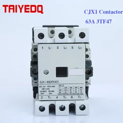 CJX1-63A AC Contactor CJX1-63/22 3TF47 Electric Magnetic Contactor 3Pole Motor Contactores 24V 220V 380V 2NO+2NC