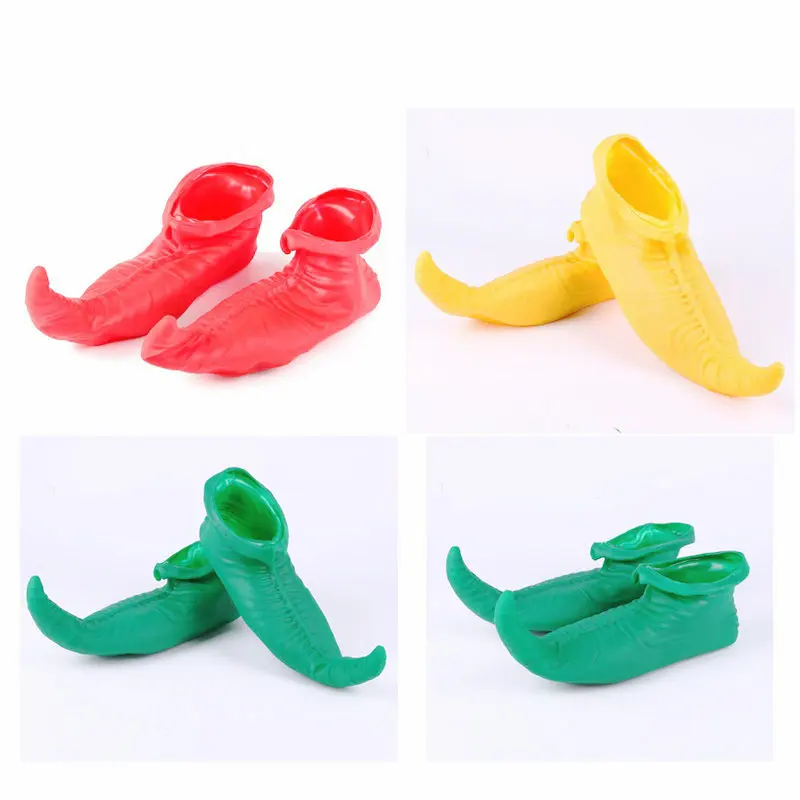 

Halloween Party Adult Costumes Cosplay Dress Clown Shoes Joker Pointed Shoes Elf Latex Shoes