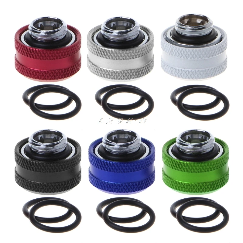 Water Cooling G1/4 Thread 14mm Rigid Hard Tube Connector Water Block Fittings