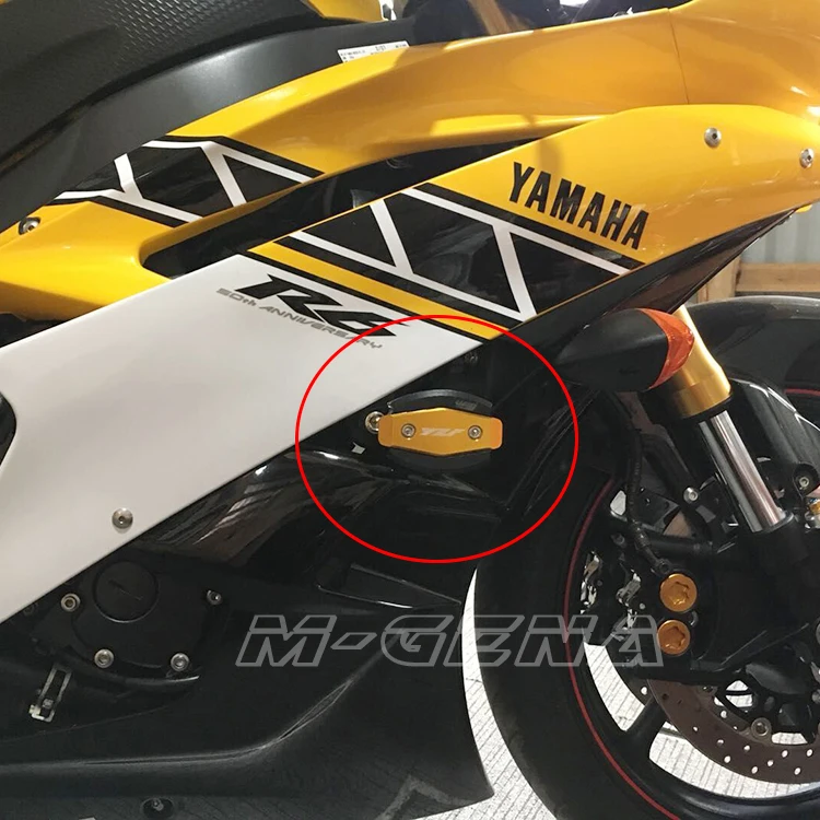 Motorcycle CNC Crash Pad Frame Slider Protection Guard For YZFR6 YZF-R6 YZF600 YZF 600 2006 2007 06 07