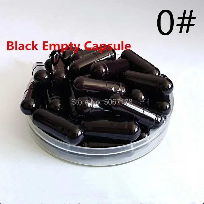 

0# 1000/5000/10000pcs Empty Capsules,Hard Gelatin Empty Capsules sizes 0,Empty Black Capsule Shells