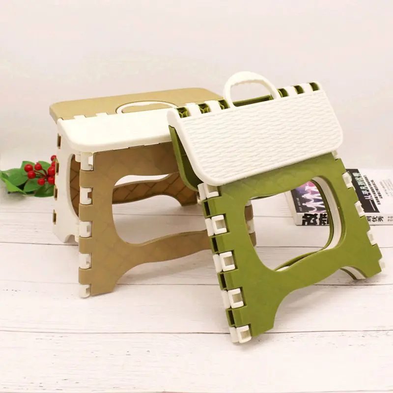 Plastic Folding Step Stool Foldable Portable Outdoor Thickening Bench Home Chair