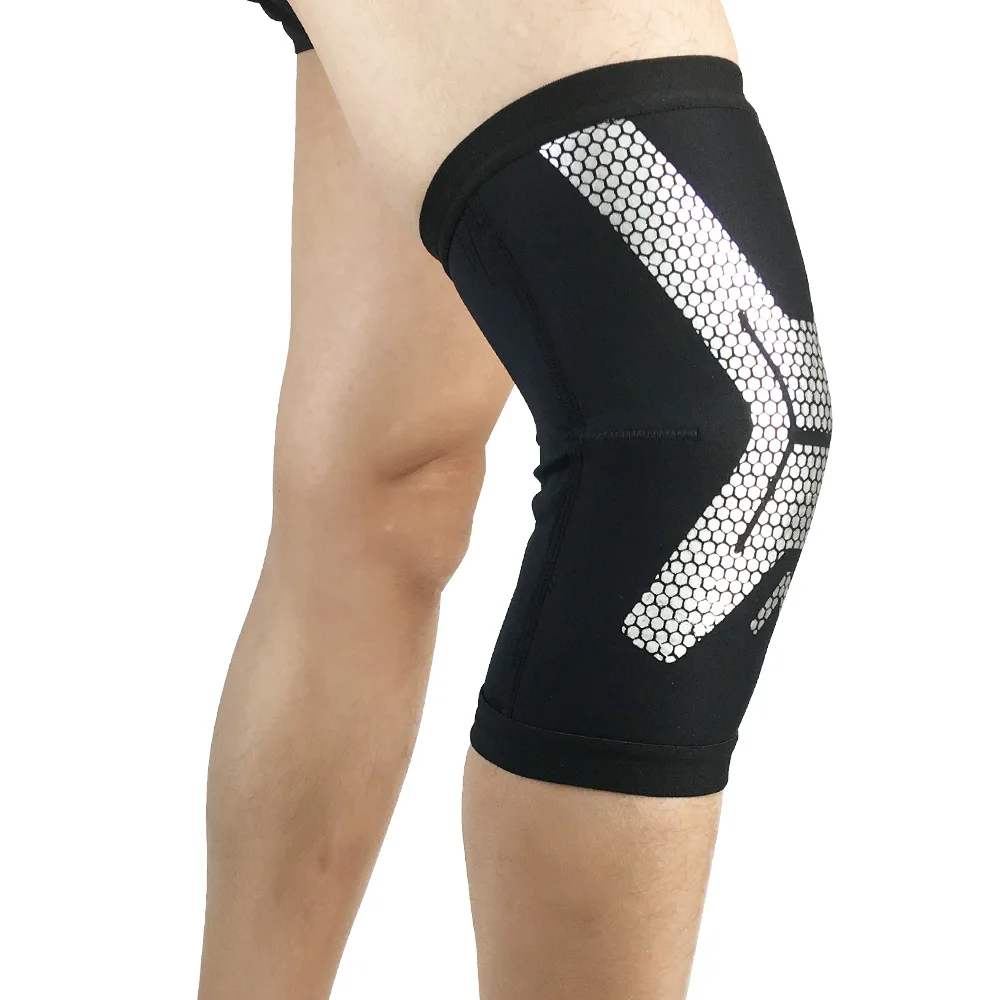 Sport Knie Schutz Pads Stilvolle Muster Compression Sleeve Unterstützt Laufende SPSLF0059