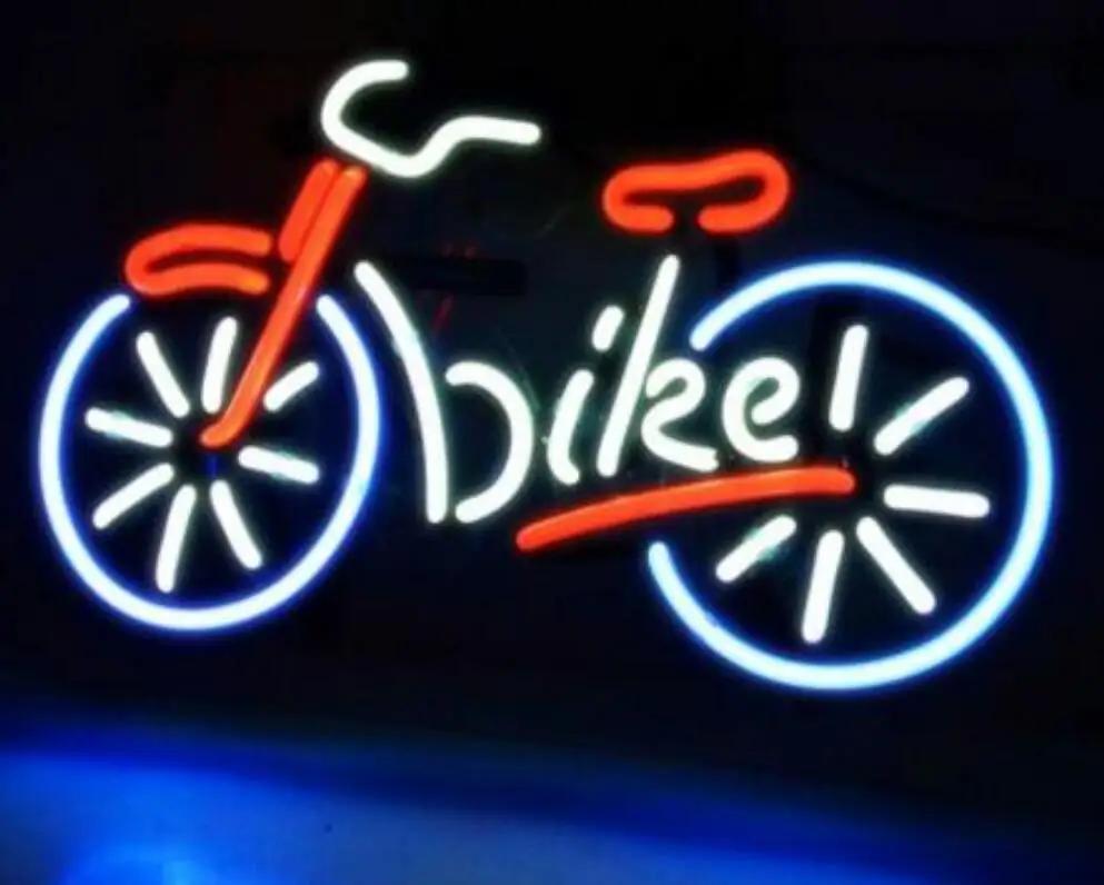 Custom Bicycle Bike Motocross Rider with Glass Neon Light Beer Bar