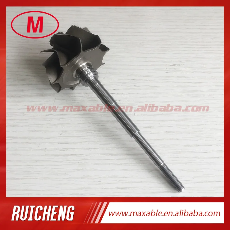 GT2871R 46.95/53.7mm 9 blades 113mm ball bearingTurbo turbine wheel shaft / turbine shaft&wheel