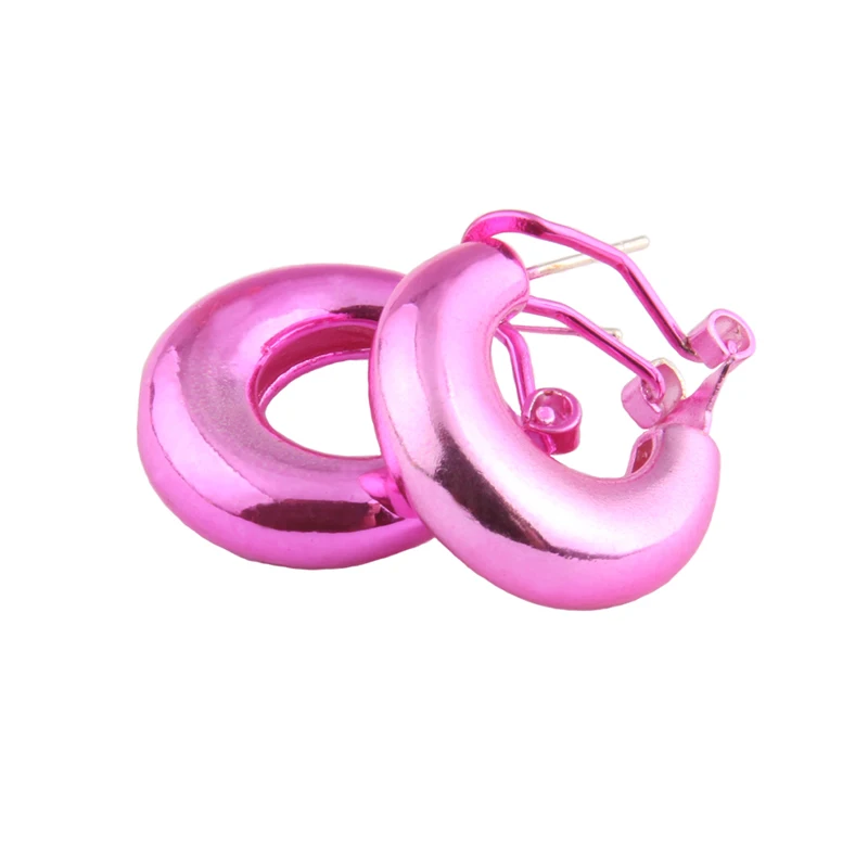 NeeFu WoFu Y2K Drop Bright Color Earrings Copper Earring Rings Colorful Earring For Woman Large Long Brinco Ear Oorbellen Gift