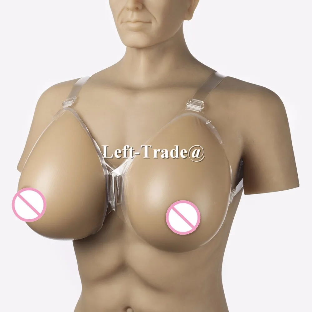 

HUGE 4600g/pair strap on crossdresser boobs silicone breast forms for men transsexual