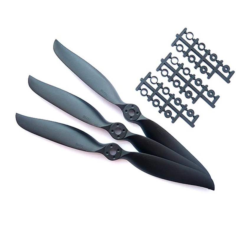 3pcs/bag Rctimer 11x7 1170 Sport Propeller Precision Props with Shaft Adaptation Pro Black 3*11x7E