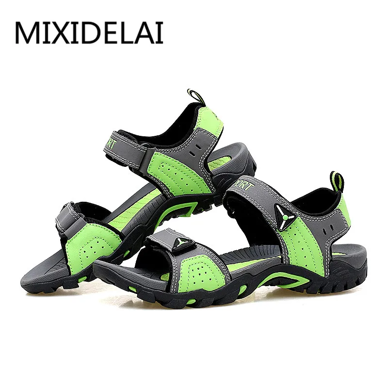 MIXIDELAI-Sandales d\'extérieur pour hommes, chaussures de plage décontractées, respirantes, grande taille 35-46, été